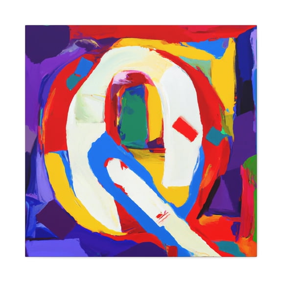 "Q in Fauvist Hues" - Canvas