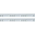 thumbnail image 1 of Quantum Storage Systems B1398854 Plastic Rails for Hang & Stack Bins - 0.125 x 12 x 1 in. - White, 1 of 1