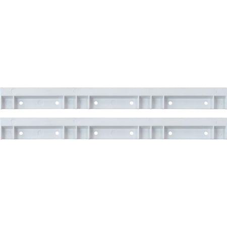 Quantum Storage Systems B1398854 Plastic Rails for Hang & Stack Bins - 0.125 x 12 x 1 in. - White