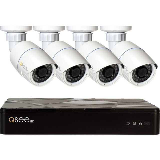 Q-see 8-Channel 4K NVR Security System with 2TB Hard Drive and (4) 4MP Bullet Cameras