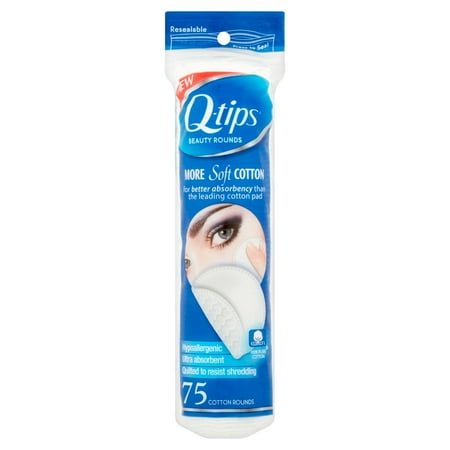 Q-tips Beauty Cotton Rounds, 75 ct