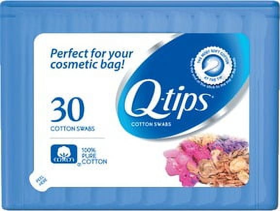 Q Tips On The Go Pack 30 Cotton Swabs Touch Pads Beauty Travel Car