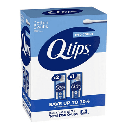 Q-tips Cotton Swabs 1750 Count ( 3 Pack )