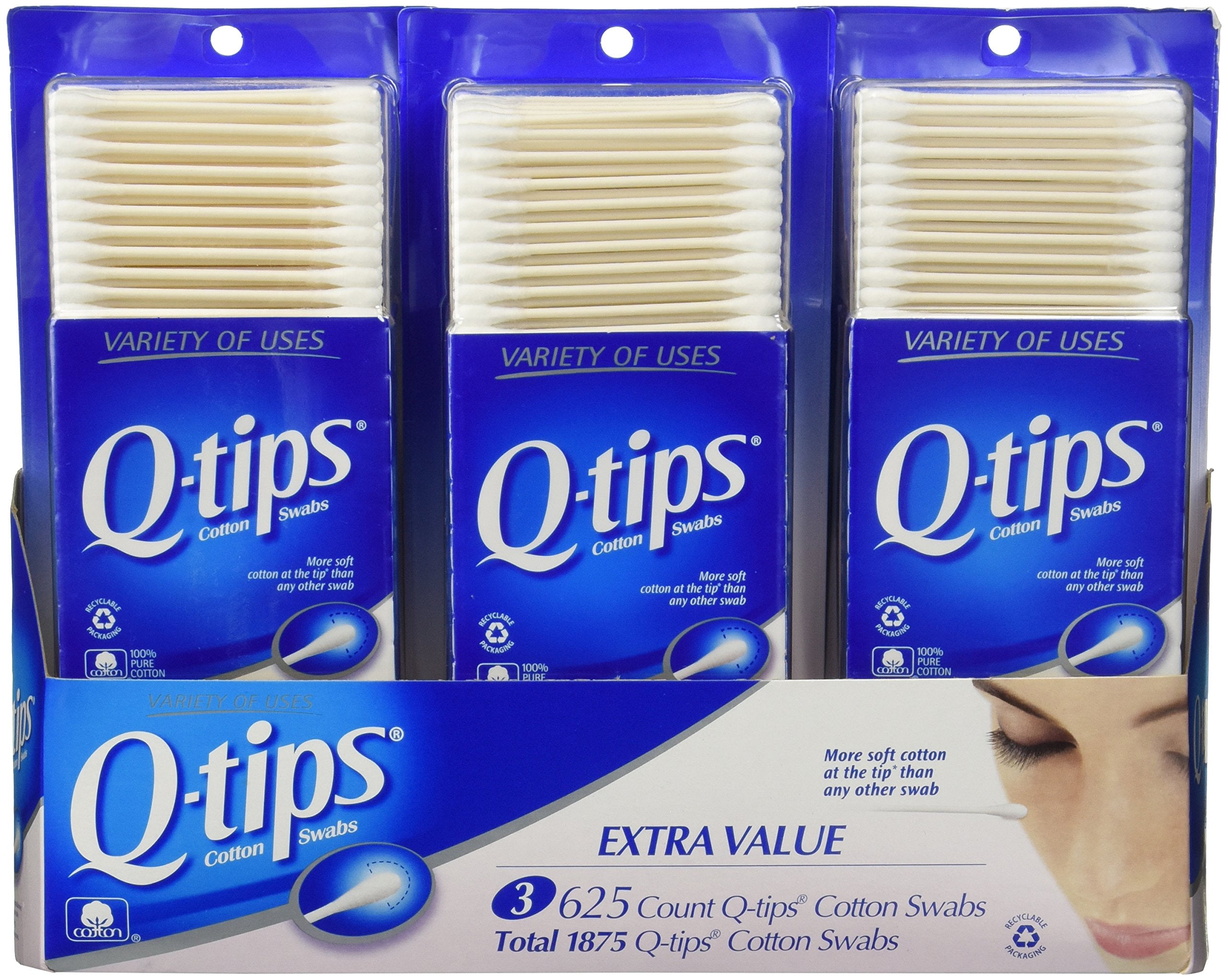Q-Tip Cotton Swabs, 3 pk./625 ct. A1