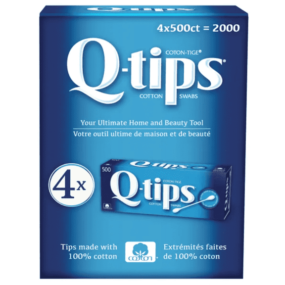 Q-tips Cotton Swabs, 4-pack of 500