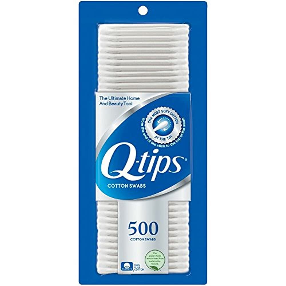 Q-tips Cotton Swabs, 500 Count (3 Pack)