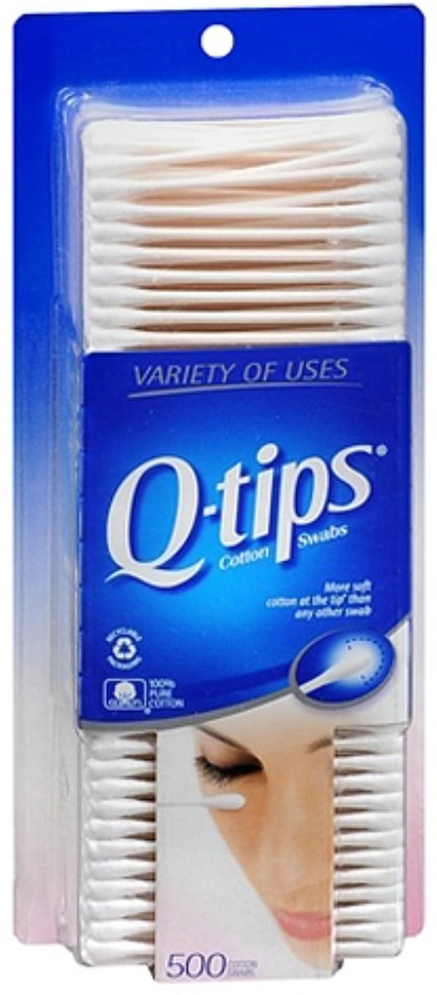 Q-tips Cotton Swabs 500 ea (Pack of 4)