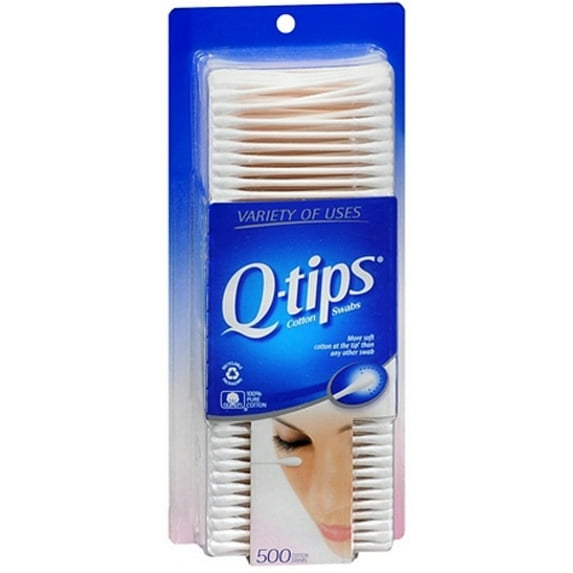 Q-tips Cotton Swabs 500 ea (Pack of 4)