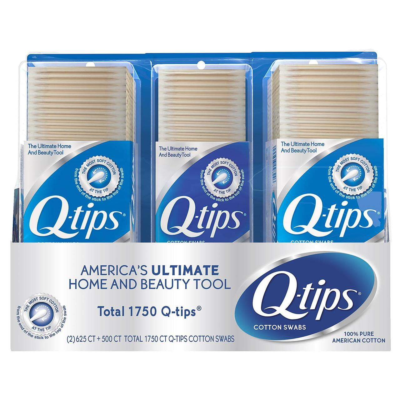Vintage Q-Tips Cotton Swabs 10 Count Travel Pack Box lot of 2