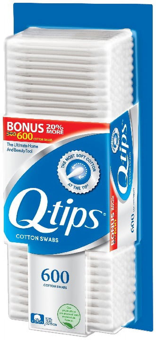 Q-tips Cotton Swabs Bonus Pack, 600 ct
