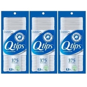 Q-tips Cotton Swabs For Beauty And First Aid And Baby Care 375 Each Pack Of 3