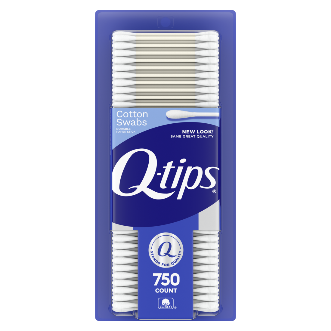 Q-tips Cotton Swabs, Original, For Home, First Aid and Beauty, 100% Cotton, 750 Count - image 1 of 7