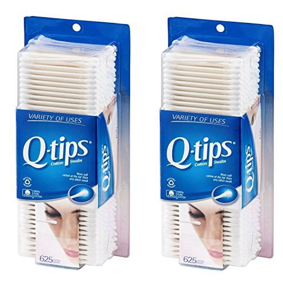 Q-Tips Cotton Swabs 625 Count 2-Pack  Original Cotton Swabs with Soft Tips, Makeup Tools, Beauty, Personal Care & Household Essentials