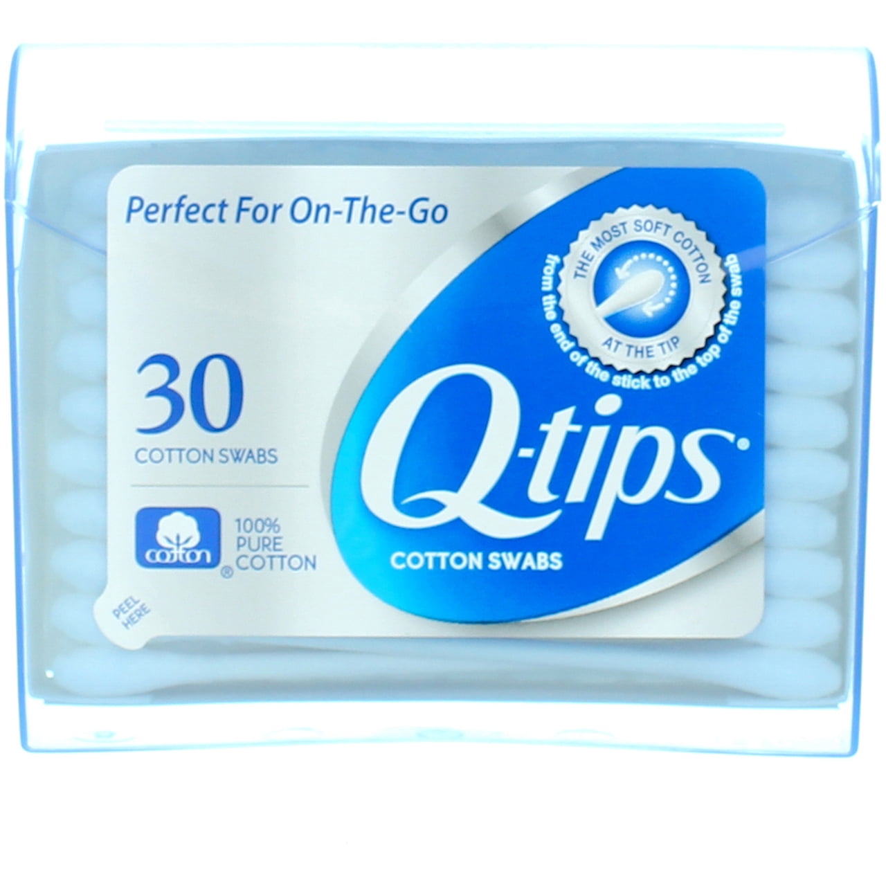 5 Pack - Q-Tips Cotton Swabs,Travel Size Purse Pack, 30 Swabs Each :  : Beauty & Personal Care