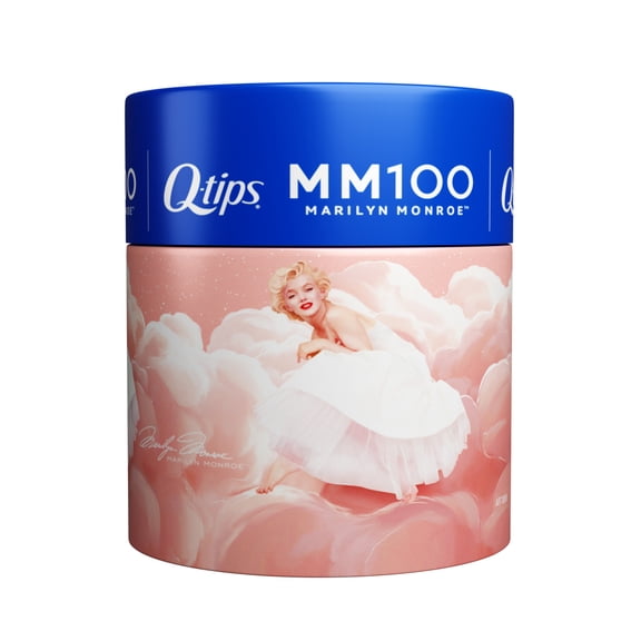 Q-Tips Cotton Swabs Marilyn Monroe Limited Edition, Soft 100% Cotton Swabs For Beauty, Home & Everyday Use, 200 Count