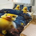 thumbnail image 1 of Q-version Funny Little Yellow Duck Bedding Set with Zipper Closure for Girls & Boys, 1 of 6