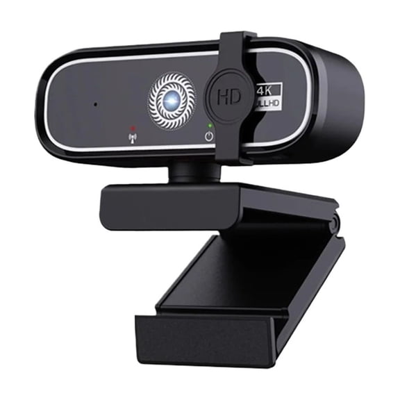 Q1 4K Webcam with Auto  & Noise-Canceling Mic, Privacy Cover, Adjustable Base for PC/Laptop/Zoom,  & Play, Free