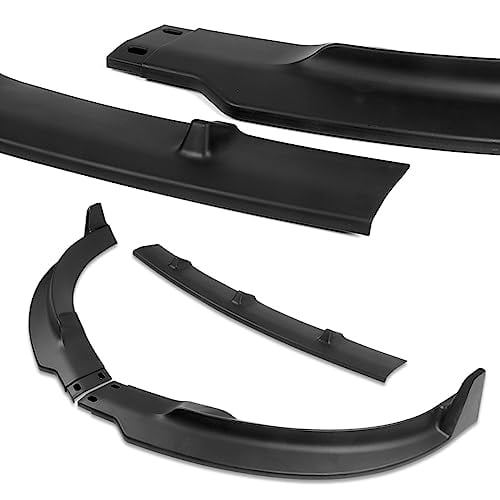 Q1-TECH Front Bumper Lip & Side Skirt Kit For 2012-2014 Toyota Camry SE - ABS Painted Carbon Fiber Style