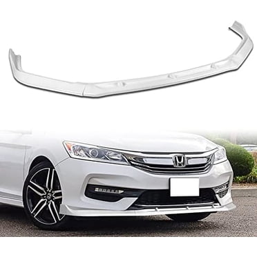 Front Bumper Lip Spoiler For 2016-2017 Honda Accord Sedan - 3 Piece ABS Body Kit