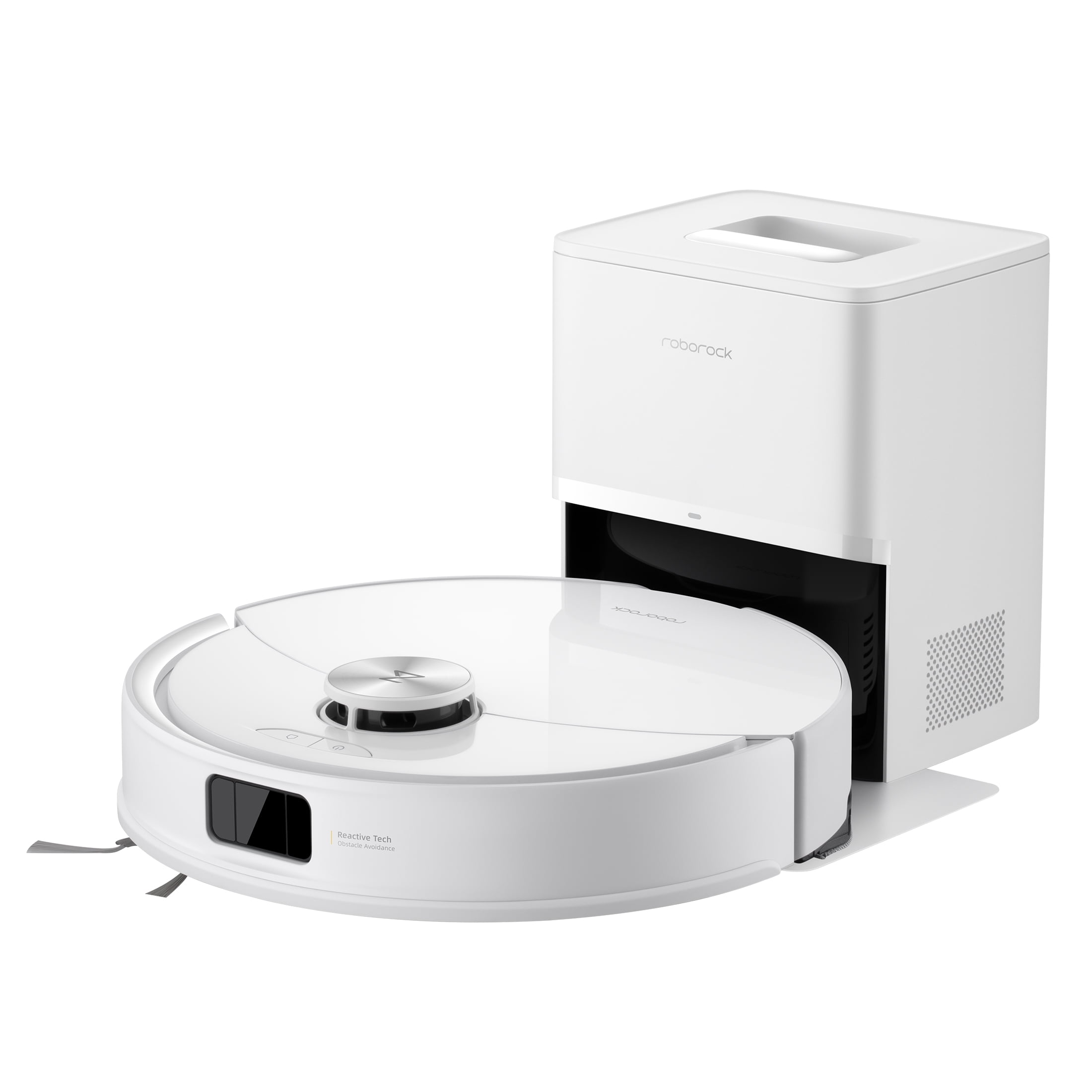 Q10 VSF+ 13. 9 in. Robotic Vacuum and Mop with Smart Navigation Auto Lifting Mop Multi-Surface in White