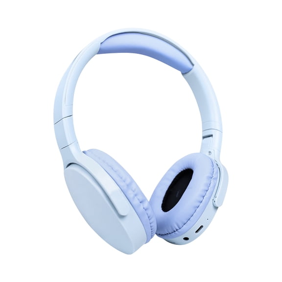 Q11i Wireless Over-Ear Bluetooth Headphones by Ruroz, Deep Bass, 60H Playtime, Hi-Res Audio, Detachable Ear Cushions, Multipoint Connection - Light Blue
