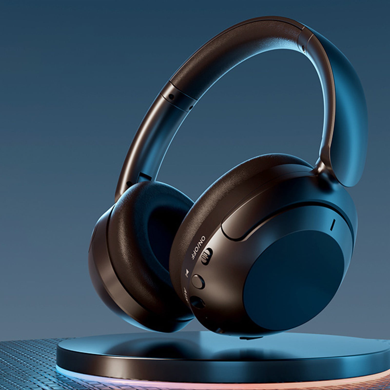 Q11i Wireless Over-Ear Bluetooth Headphones by Ruroz, Deep Bass, 60H Playtime, Hi-Res Audio, Detachable Ear Cushions, Multipoint Connection(Black)