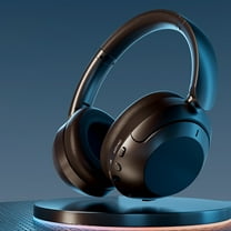 Q11i Wireless Over-Ear Bluetooth Headphones by Ruroz, Deep Bass, 60H Playtime, Hi-Res Audio, Detachable Ear Cushions, Multipoint Connection(Black)