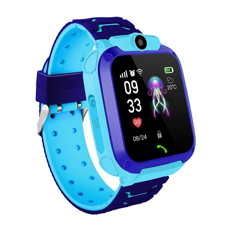 Superseller Q12 Kids Smart Watch IP67 Waterproof Children s Phone Watch Precise Positioning SOS One Key for Help Long Battery Life Blue Blue