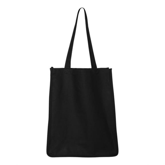 Q125400 Shopper Tote Unisex Adult 273L Gusseted Jumbo Canvas Shopper