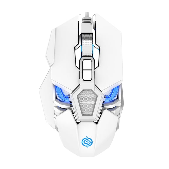 Q18 Gaming Ergonomic Wired 9-Key LED 6400DPI Optical Programming USB Wired Mice Computer Game