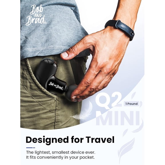 Q2 Mini Massage Gun, Pocket-Sized Deep Tissue Massager Gun, Portable Percussion Muscle Massager Gun, Ultra Small & Quiet Muscle Massage Gun for Muscle Recovery with Carry Case
