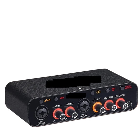 Q26 2Channels Professional Portable Interface Sound Card Console Mini USB MIXER
