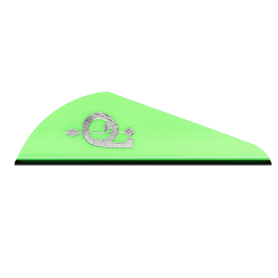 Q2i Rapt‑X High‑Profile Arrow Vanes, Durable Arrow Fletching for Archery Arrows, Green, 100 Pack