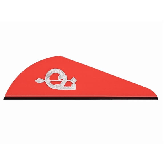 Q2i Rapt‑X High‑Profile Arrow Vanes, Durable Arrow Fletching for Archery Arrows, Red, 100 Pack