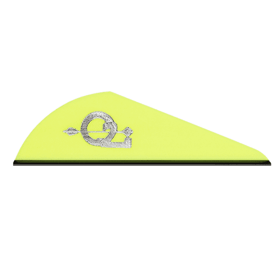 Q2i Rapt‑X Target Vanes with Tri‑Fusion Technology, Premium Arrow Fletching for Archery Arrows, Yellow, 36 Pack