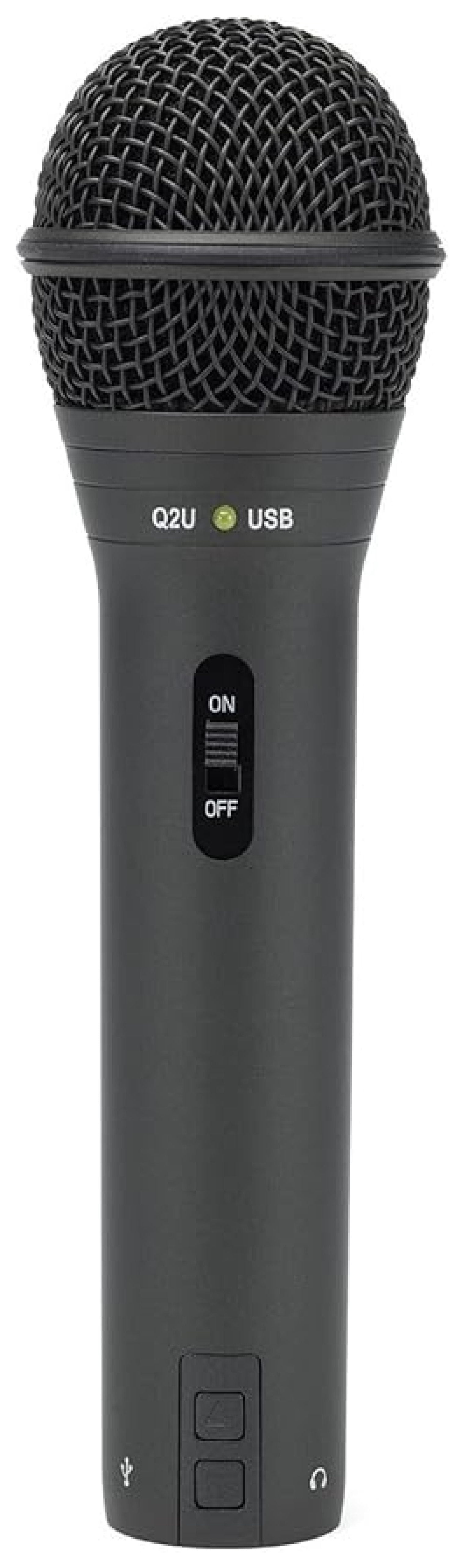 Q2U USB/XLR Dynamic Microphone Recording and Podcasting Pack (Black)