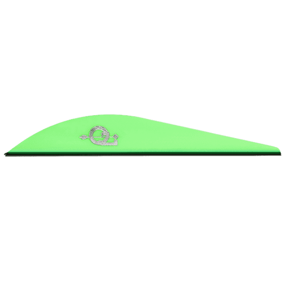 Q2i 3-D GRIFF-X 3" Target Archery Vanes-Fletching with Tri-Fusion Tech, Green (100 Pk)