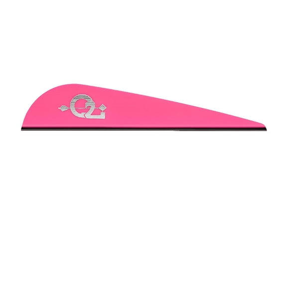 Q2i DV-X 3" Shield Cut Arrow Vanes-Fletching with Tri-Fusion Tech, Pink (100 Pk)