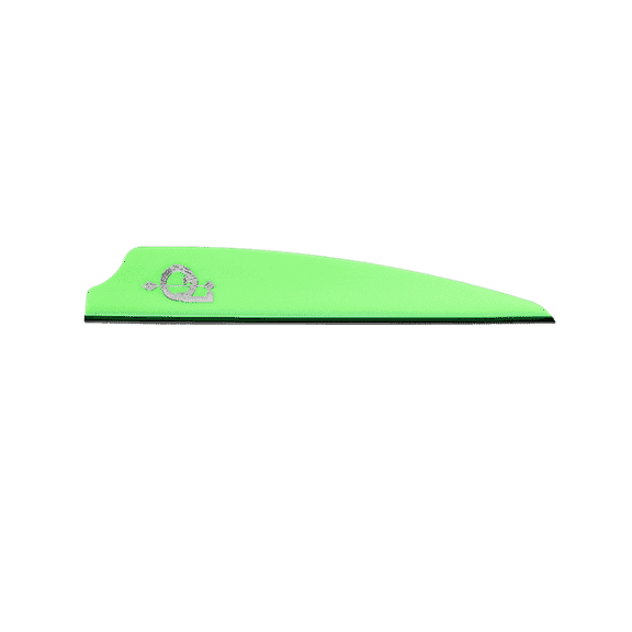 Q2i Fusion X-II 3" Target Archery Vanes-Fletching with Tri-Fusion Tech, Green, (100 Pk)