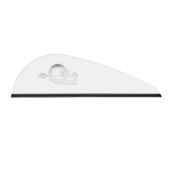 Q2i PREDATOR-X Arrow Fletches for Bow Hunting, High Performance Vanes for Archery Arrows, Durable Arrow Fletching, White, 100 Pack