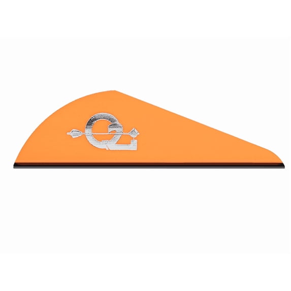 Q2i Archery Rapt-X Arrow Vanes-High-Profile Fletching Vanes, Orange (100 Pk)