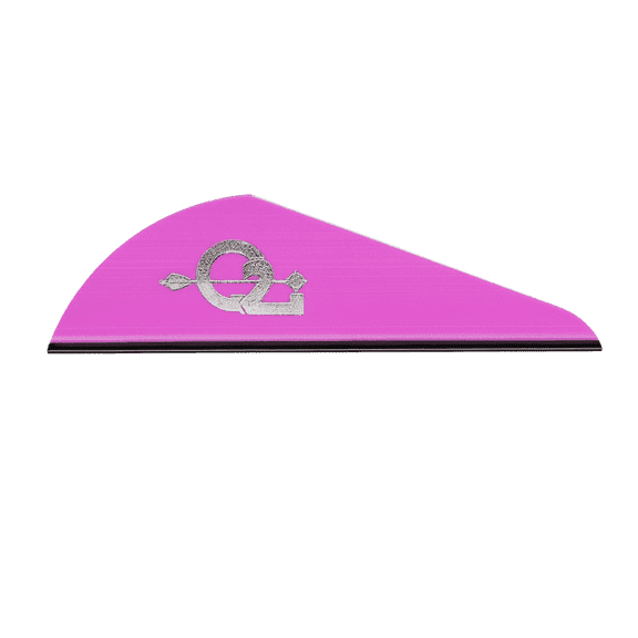 Q2i Rapt‑X Target Vanes with Tri‑Fusion Technology, Premium Arrow Fletching for Archery Arrows, Purple, 36 Pack