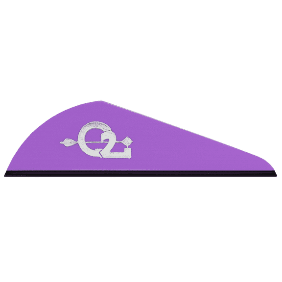 Q2i Archery Rapt-X Arrow Vanes-High-Profile Fletching Vanes, Violet (100 Pk)