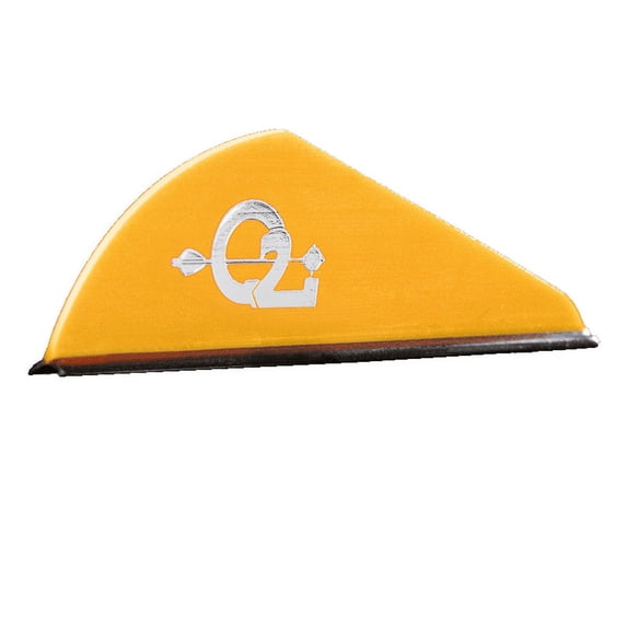 Q2i Archery ZEON Rapt-X High-Visibility and Fletching Vanes, Orange (50 Pack)