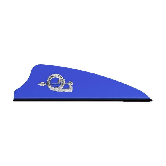 Q2i Fusion-II 2.1" Target Archery Vanes-Fletching with Tri-Fusion Tech, Blue (36 Pk)