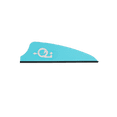 thumbnail image 1 of Q2i Fusion-II 2.1" Target Archery Vanes-Fletching with Tri-Fusion Tech, teal(100 Pk), 1 of 7