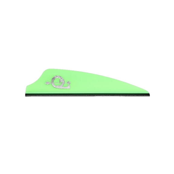 Q2i Fusion X-II 2.1" Target Archery Vanes-Fletching with Tri-Fusion Tech, Green (100 Pk)