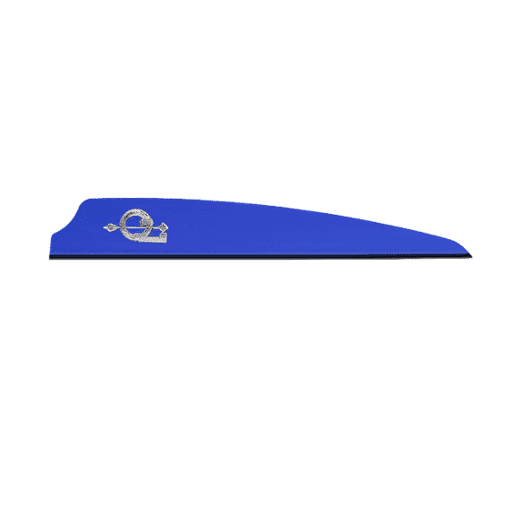 Q2i Fusion X-II 3.5" Target Archery Vanes-Fletching with Tri-Fusion Tech, Royal Blue- 100pk
