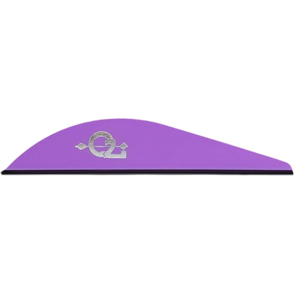 Q2i 3-D GRIFF-X 1.8" Target Archery Vanes-Fletching with Tri-Fusion Tech, VIOLET- 100PK