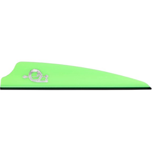 Q2i Rigid Fusion X-II | 2.5" | 36pk | GREEN | High-Performance Arrow Fletching Vanes with Tri-Fusion Adhesion Technology for Target Archery